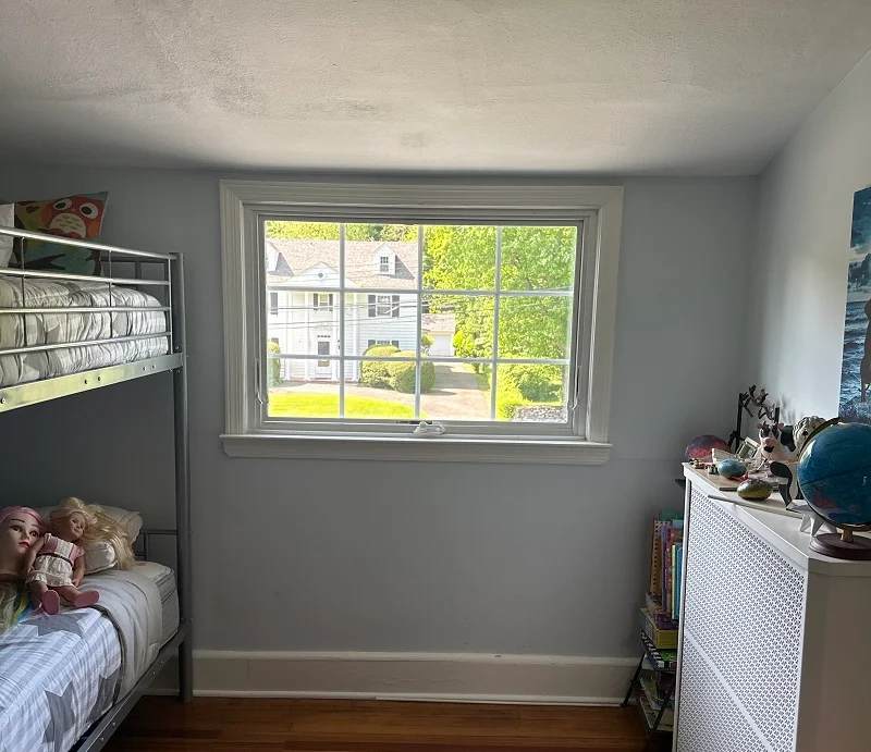 Interior view of an Andersen 400 Series awning window installed by Window Solutions Plus in Fairfield, CT